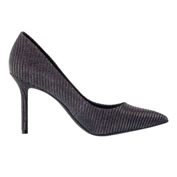 Katy Perry The Sissy Black Sparkle Fabric Heel - Picture 1 of 14